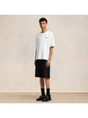 Small Heart Logo Boxy Fit Short Sleeve T-Shirt White - AMI - BALAAN 9