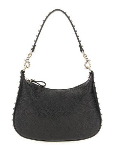 Rockstud Tote Bag Black - VALENTINO - BALAAN 1