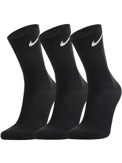 Everyday Training Crew Socks 3 Pack Black - NIKE - BALAAN 2