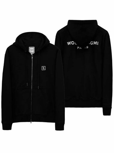 black back logo hooded zip up W243TS47723B - WOOYOUNGMI - BALAAN 1