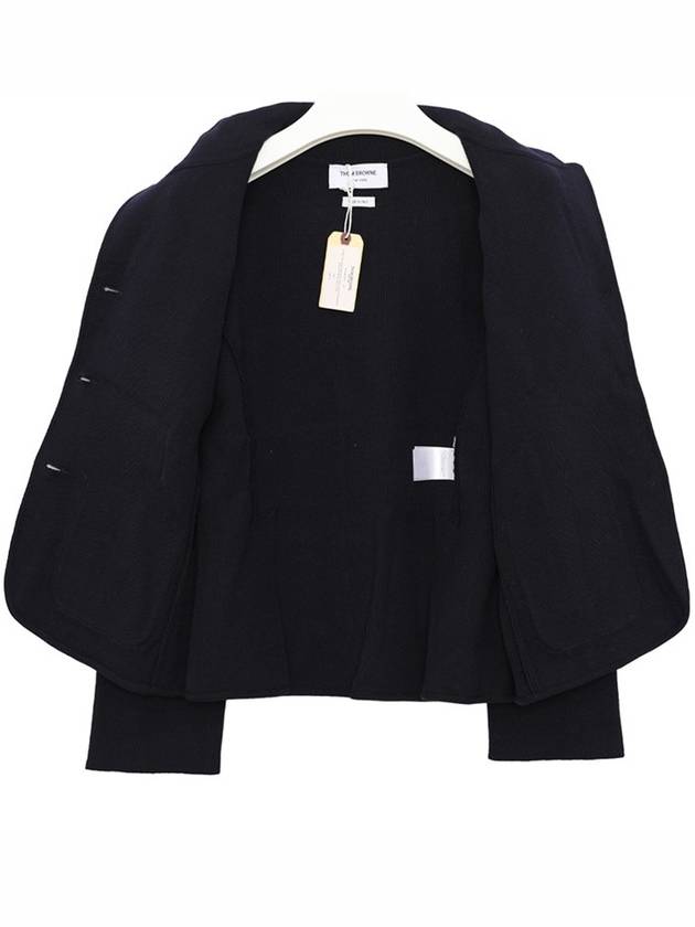 RWB arm banding texture jacquard wool jacket MKJ073A Y9010 415 - THOM BROWNE - BALAAN 4