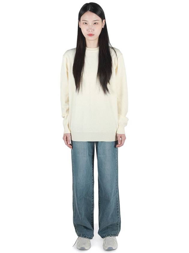 Soft Crew Neck Knit Top Ivory - C WEAR BY THE GENIUS - BALAAN 3