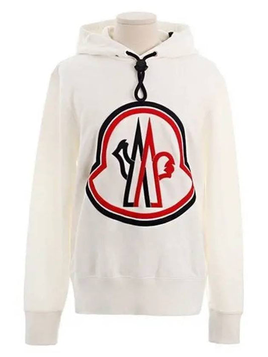 Men s 8G74610 80985 034 Logo Hooded Sweatshirt White 1061130 - MONCLER - BALAAN 1