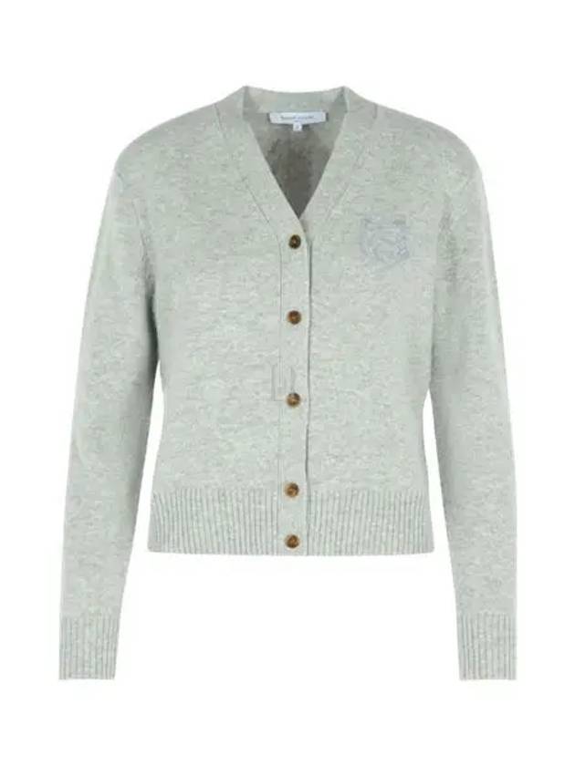 Embroidery Bold Fox Head Cardigan Grey - MAISON KITSUNE - BALAAN 2