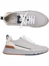 Leather Low-Top Sneakers Beige - BRUNELLO CUCINELLI - BALAAN 3