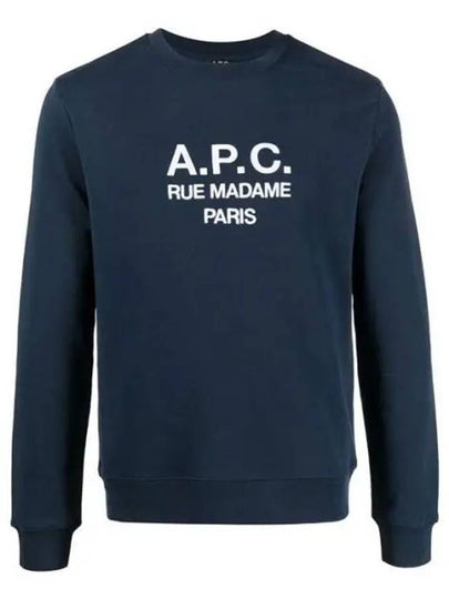 Rufus Embroidery Logo Sweatshirt Navy - A.P.C. - BALAAN 2