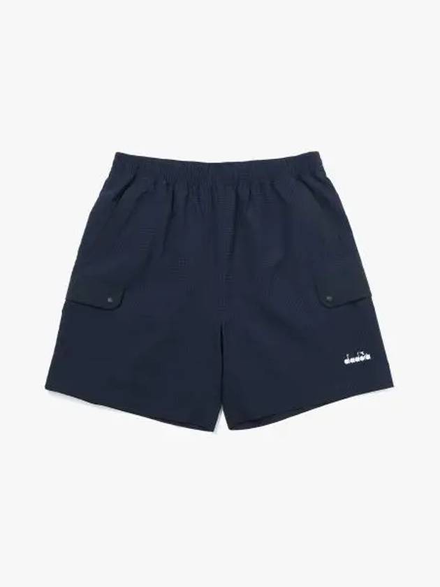 Diadora seersucker half pants NAVY - DIADORA - BALAAN 1