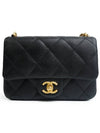 Calfskin Mini Flap Shoulder Bag Black - CHANEL - BALAAN 2