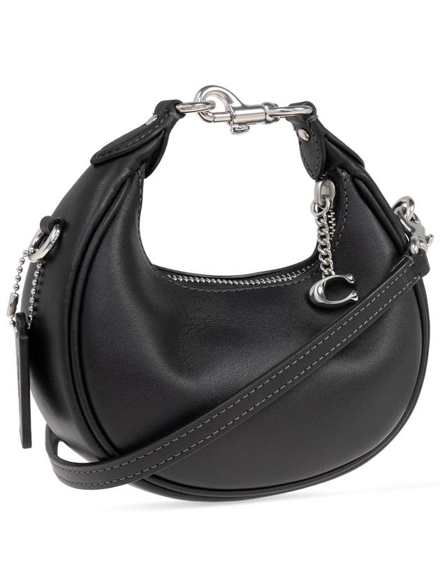 Jonie Fine Grain Leather Shoulder Bag Black - COACH - BALAAN 5