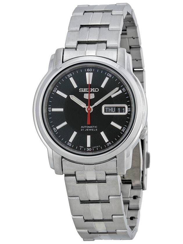 Seiko Series 5 Automatic Black Dial Stainless Steel Watch SNKL83 - SEIKO - BALAAN 1