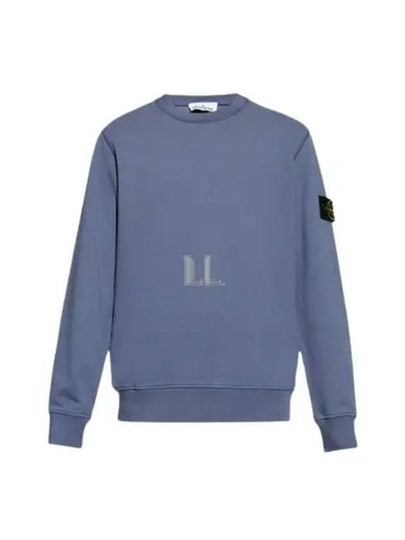 Compass Patch Cotton Sweatshirt Light Blue - STONE ISLAND - BALAAN 2