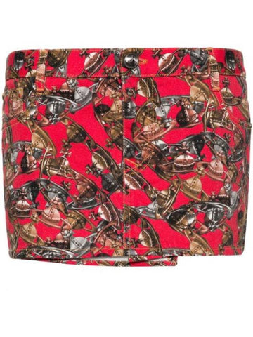 Crazy ORB H Line Skirt Red - VIVIENNE WESTWOOD - BALAAN 1