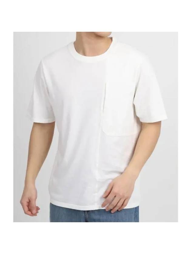 20/1 Jersey Pocket Short Sleeve T-Shirt White - CP COMPANY - BALAAN 1