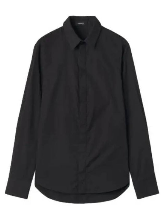 classic cotton shirt black - WARDROBE.NYC - BALAAN 1