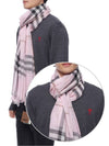 Check Wool Silk Blend Scarf Pink - BURBERRY - BALAAN 3