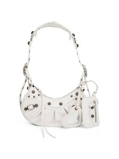 Le Cagole XS Lambskin Shoulder Bag White - BALENCIAGA - BALAAN 2