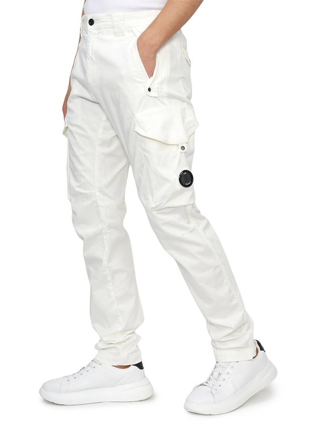 Men's Cargo Straight Pants White - CP COMPANY - BALAAN 5