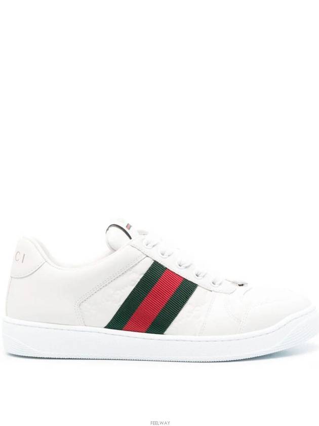 Screener Low Top Sneakers White - GUCCI - BALAAN 5