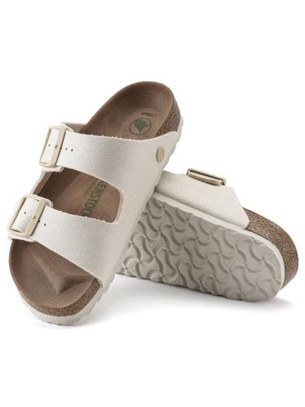 Arizona Vegan Fabric Slippers Eggshell - BIRKENSTOCK - BALAAN 4