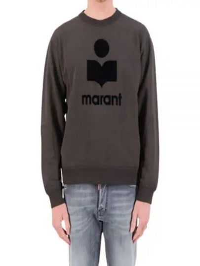 Mikoy Big Logo Cotton Sweatshirt Faded Black - ISABEL MARANT - BALAAN 2