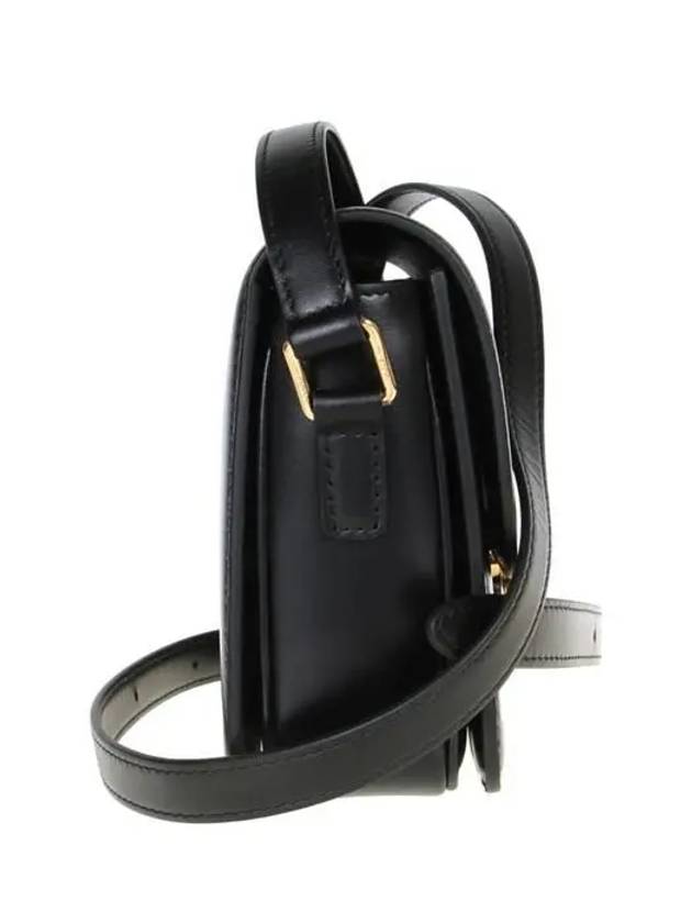 Teen Triomphe Shiny Calfskin Cross Bag Black - CELINE - BALAAN 4