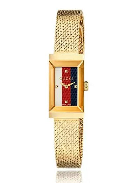 Watch G Frame Square Mesh Women Girls Metal YA147511 - GUCCI - BALAAN 2