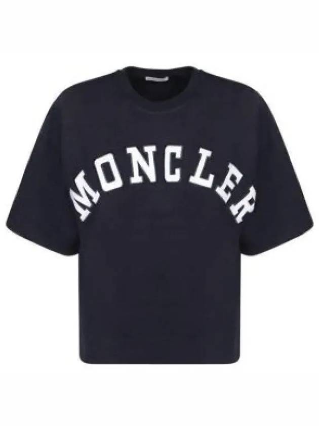 8C00018 89AJ0 778 Logo embroidery short sleeve t shirt 1240145 - MONCLER - BALAAN 1