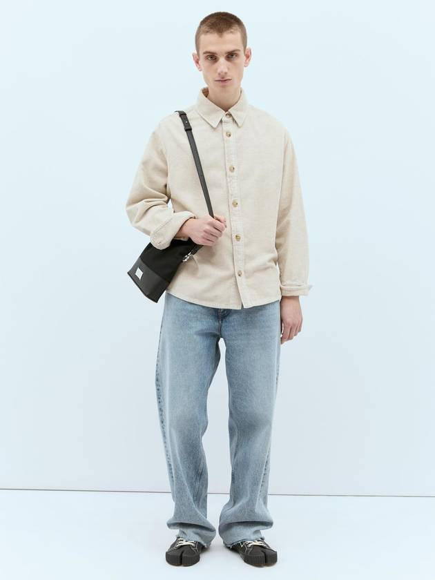 Bobby Corduroy Long Sleeve Shirt Ecru - A.P.C. - BALAAN 1