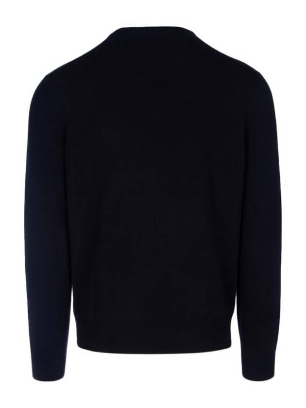 Classic V-Neck Knit Top Navy - LORO PIANA - BALAAN 3