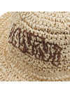 Summer Straw Bucket Hat Almond Milk - GANNI - BALAAN 7