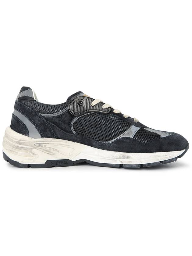 Running Leather Mesh Suede Low Top Sneakers Dark Blue - GOLDEN GOOSE - BALAAN 5