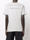 Men's Graphic Print Cotton Crew Neck Short Sleeve T-Shirt Grey - DRIES VAN NOTEN - BALAAN 5