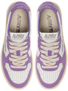 Men's Medalist Leather Low Top Sneakers Purple - AUTRY - BALAAN 3