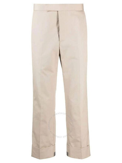 Typewriter Classic Backstrap Straight Pants Beige - THOM BROWNE - BALAAN 2