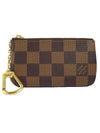 Damier Eben Pouch Key Holder Brown - LOUIS VUITTON - BALAAN.