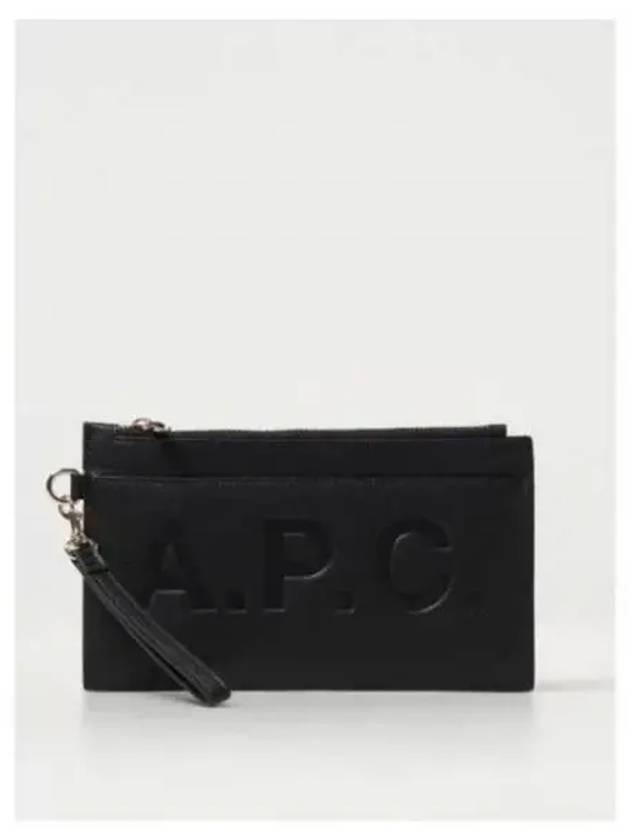 Debossed Logo Pouch Bag Black - A.P.C. - BALAAN 2