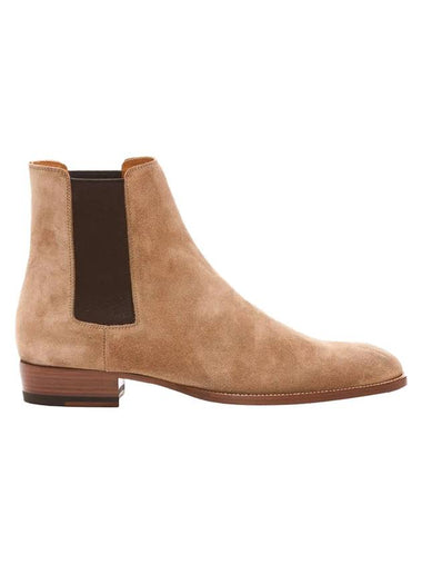 Suede Classic Wyatt Chelsea Boots Brown - SAINT LAURENT - BALAAN 1