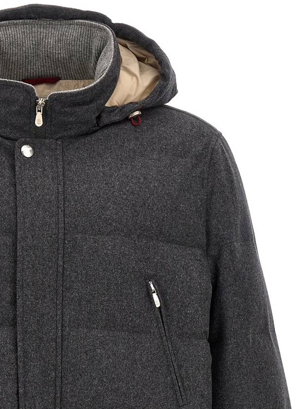 Brunello Cucinelli Long Hooded Down Jacket - BRUNELLO CUCINELLI - BALAAN 4