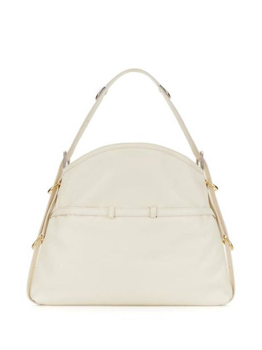 Voyou Medium Leather Shoulder Bag Ivory - GIVENCHY - BALAAN 1