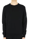 Light Fleece Sweatshirt Black - CP COMPANY - BALAAN 2