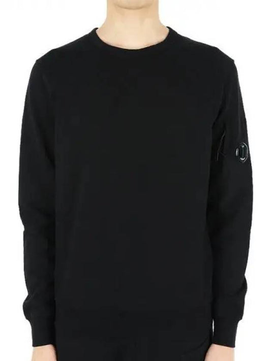 Light Fleece Sweatshirt Black - CP COMPANY - BALAAN 2