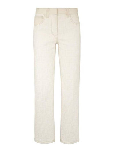 FF Long Jeans White - FENDI - BALAAN 1