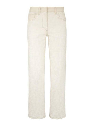 FF Long Jeans White - FENDI - BALAAN 1