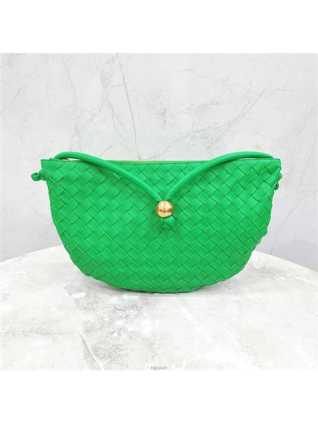 Lux You Green medium turn pouch shoulder bag 701024 - BOTTEGA VENETA - BALAAN 1