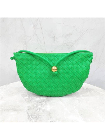 Lux You Green medium turn pouch shoulder bag 701024 - BOTTEGA VENETA - BALAAN 1