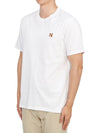 Fox Head Patch Classic Short Sleeve T-Shirt White - MAISON KITSUNE - BALAAN 3