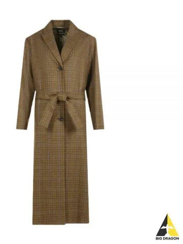 APC Women s Anza Coat Brown WVBBT F01499 - A.P.C. - BALAAN 1
