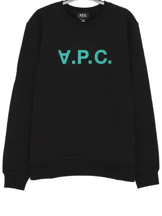 VPC Logo Crew Neck Sweatshirt Black - A.P.C. - BALAAN 2