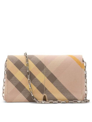 Snip Chain Mini Shoulder Bag Pink - BURBERRY - BALAAN 1