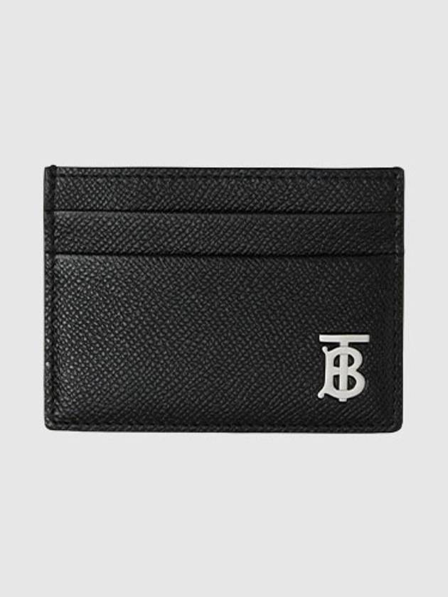 TB Logo Leather Card Wallet Black - BURBERRY - BALAAN 2